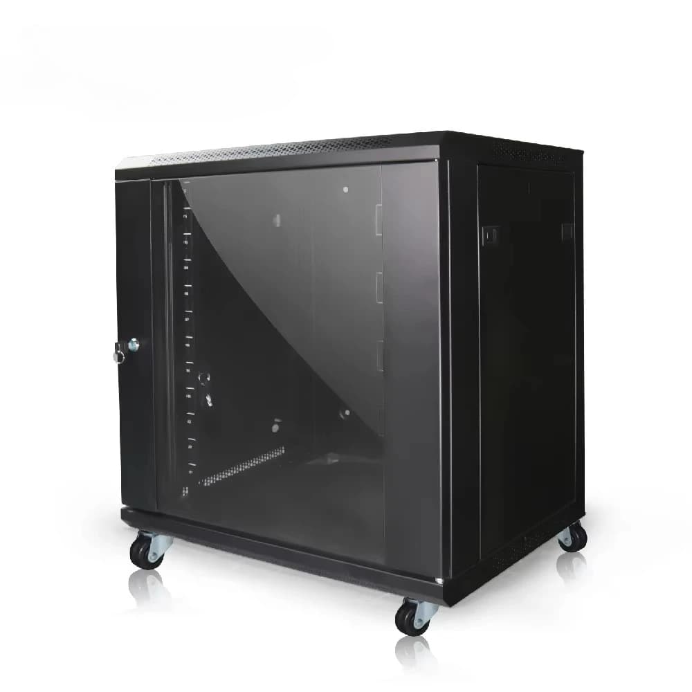 Wall-Mounted Server Rack Cabinet | Full-Access Steel Frame | Secure Network Assembly - Thumbnail 5