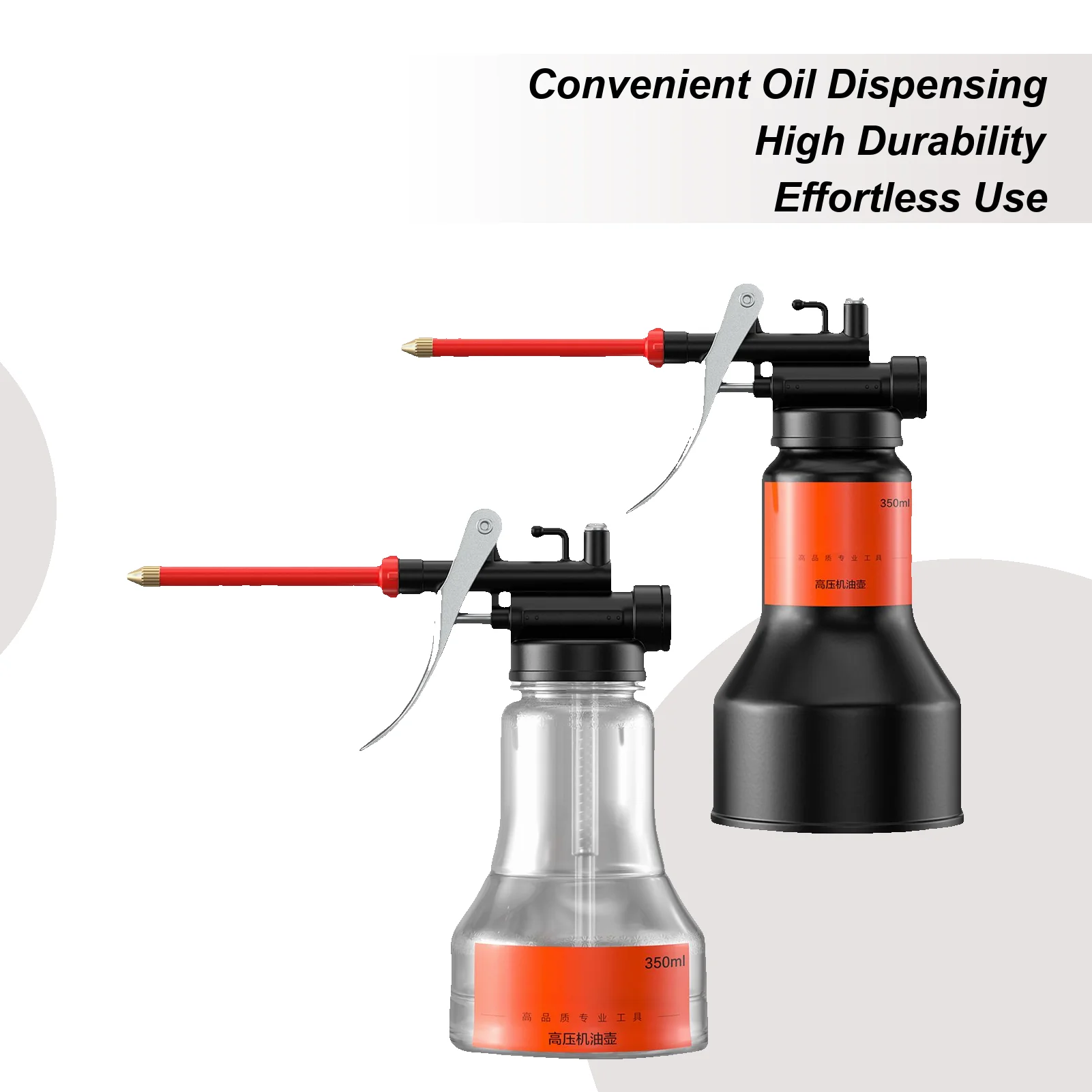 Hand Pump Oiler | 350ml Capacity | Precision Lubrication for Tools & Machinery - Thumbnail 2