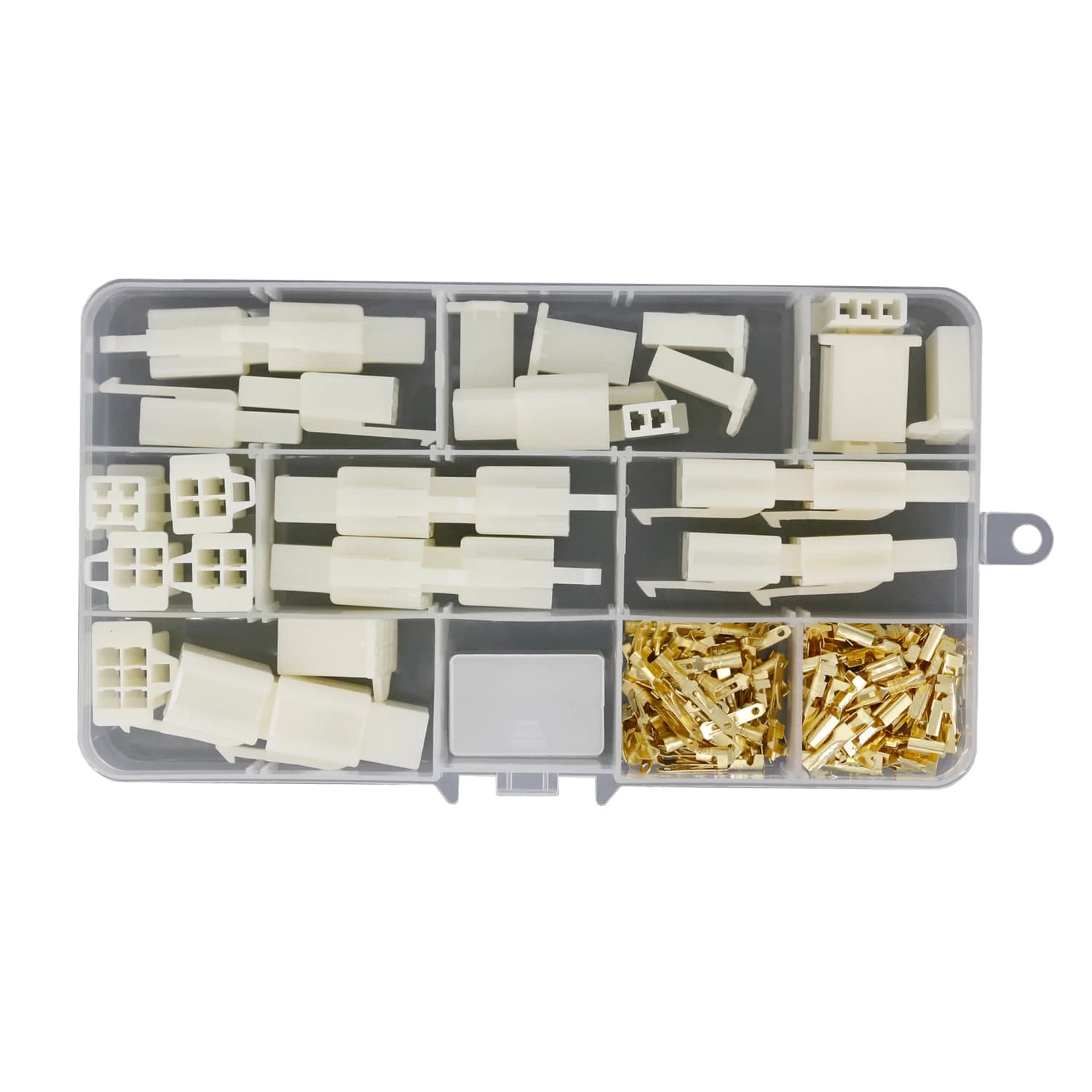 2.8mm Automotive Electrical Connector Kit | 15-Piece Set | Male & Female Terminal Plugs - Thumbnail 2
