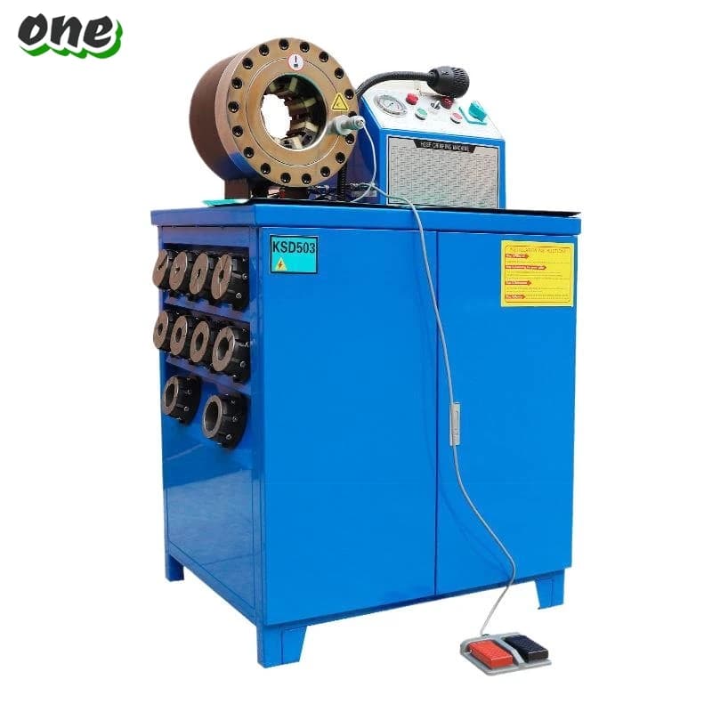 Hydraulic Hose Crimping Machine | P20-P32 Die Range | 1/4 to 2 Industrial Hose Press Tool - Thumbnail 2