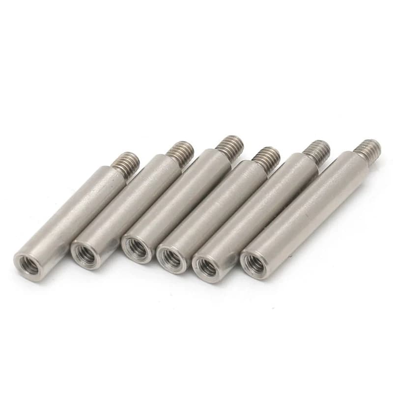 M4 Hex Standoffs | 304 Stainless Steel Male-Female Spacers | 5pcs/lot +6mm Thread - Thumbnail 3