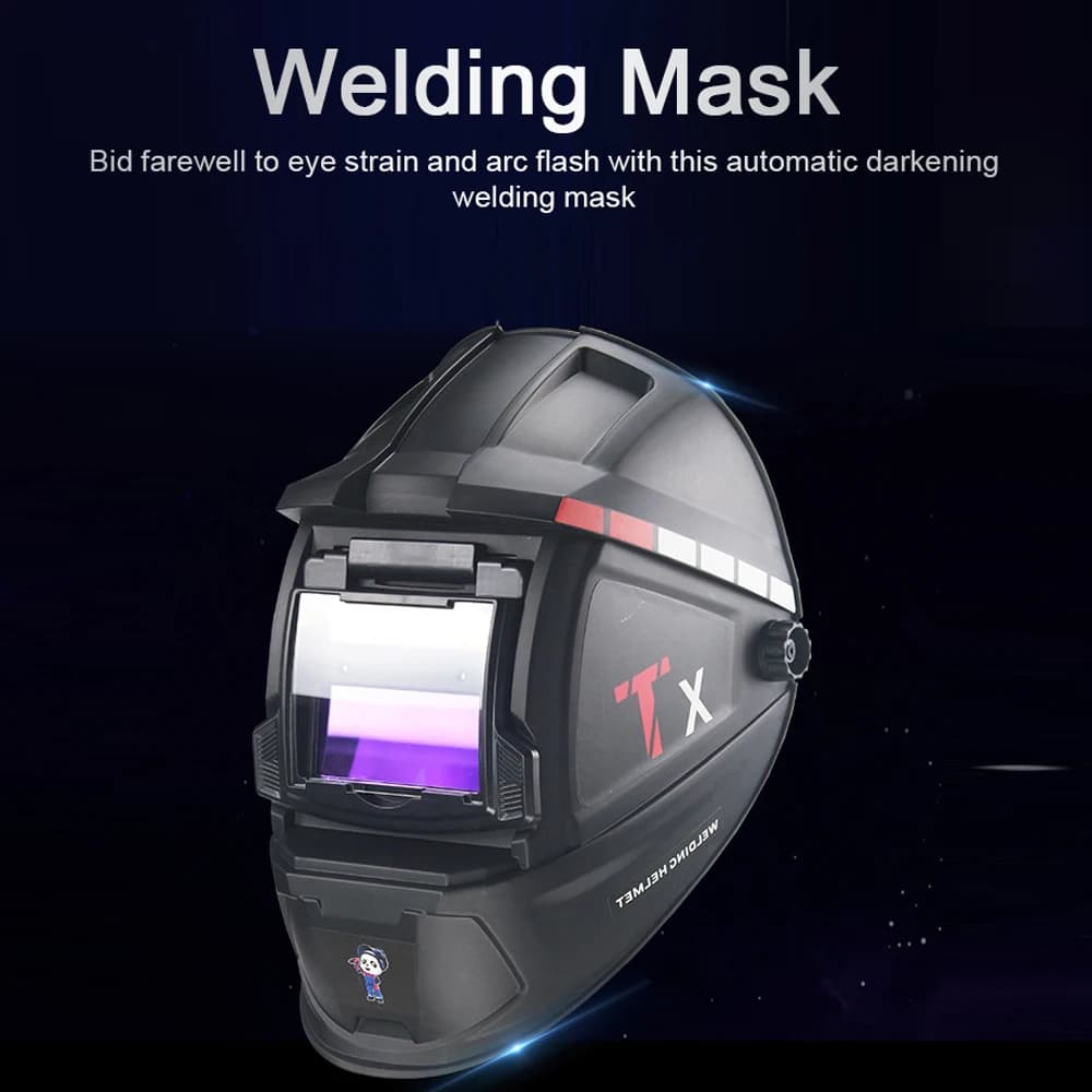 Auto-Darkening Welding Helmet | True Color View | Solar-Powered Lens - Thumbnail 2