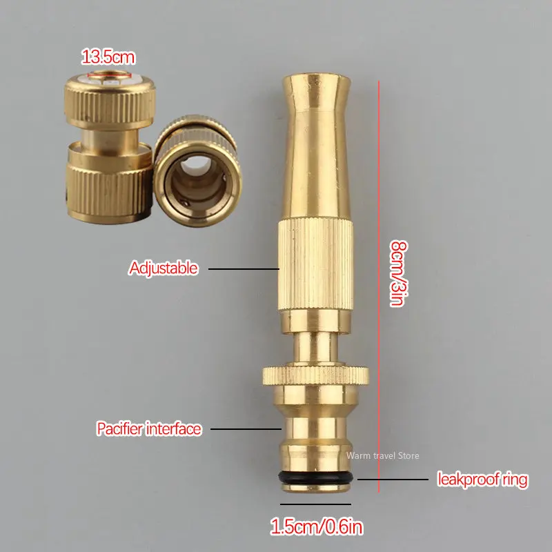 High Pressure Spray Nozzle | Adjustable Water Gun | Quick Connect for Garden Hose & Home Use - Thumbnail 6