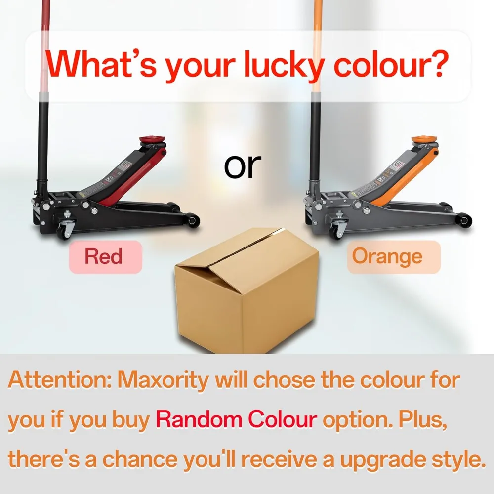 3-Ton Low-Profile Floor Jack | Quick-Lift Hydraulic System | Dual-Piston Stability - Thumbnail 2