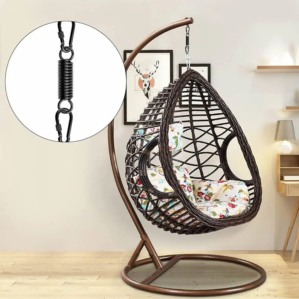 Heavy-Duty Swing Hanging Kit | Ceiling Hook & Spring Hardware for Porch Swings, Hammocks & Gym Equipment - Thumbnail 3
