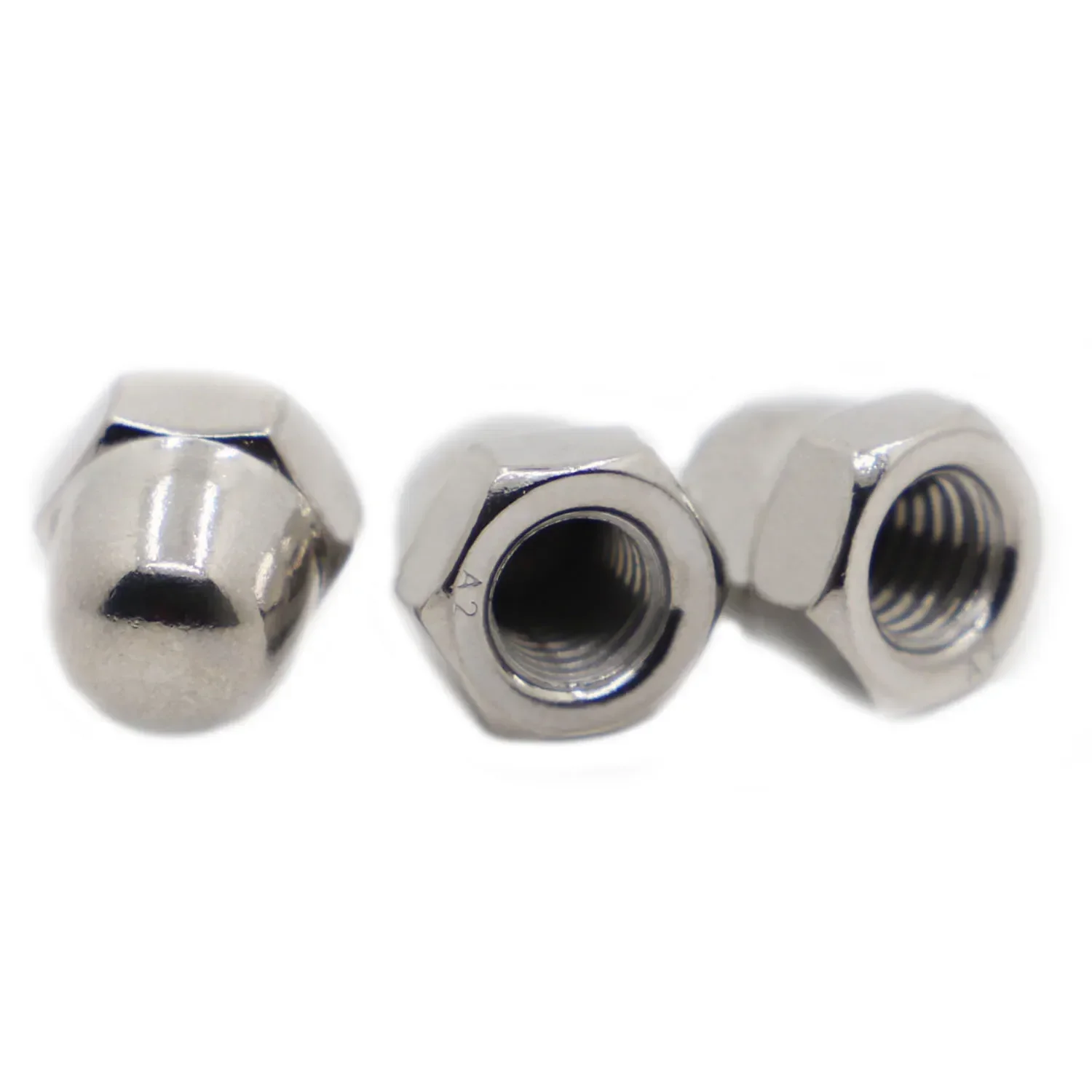 Stainless Steel Hex Cap Nuts | Decorative Domed Hardware | M3-M16 Metric Sizes - Thumbnail 4