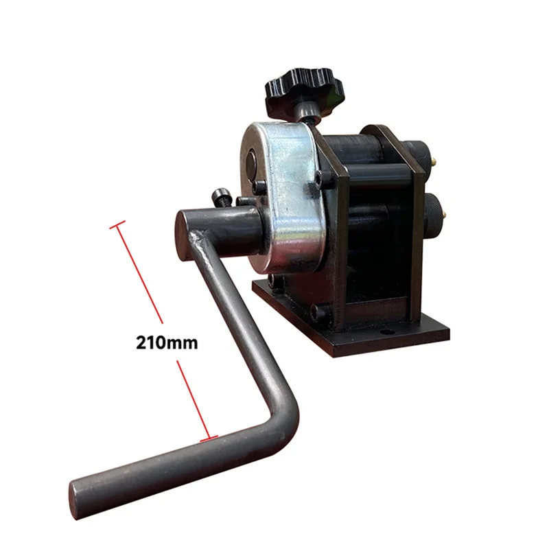Hand-Operated Plate Roller | Manual 3-Roll Bender for Pipes & Sheet Metal - Thumbnail 6