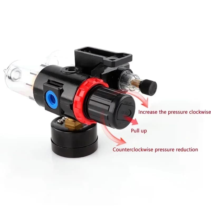 Air Compressor Filter Regulator | 1/4 NPT | AFC2000 Series for Airbrush & Precision Tools - Thumbnail 3