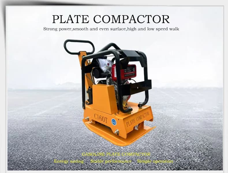 160KG Diesel Plate Compactor | Heavy-Duty Flat Soil Compaction | Industrial Grade Vibrating Machine - Thumbnail 3