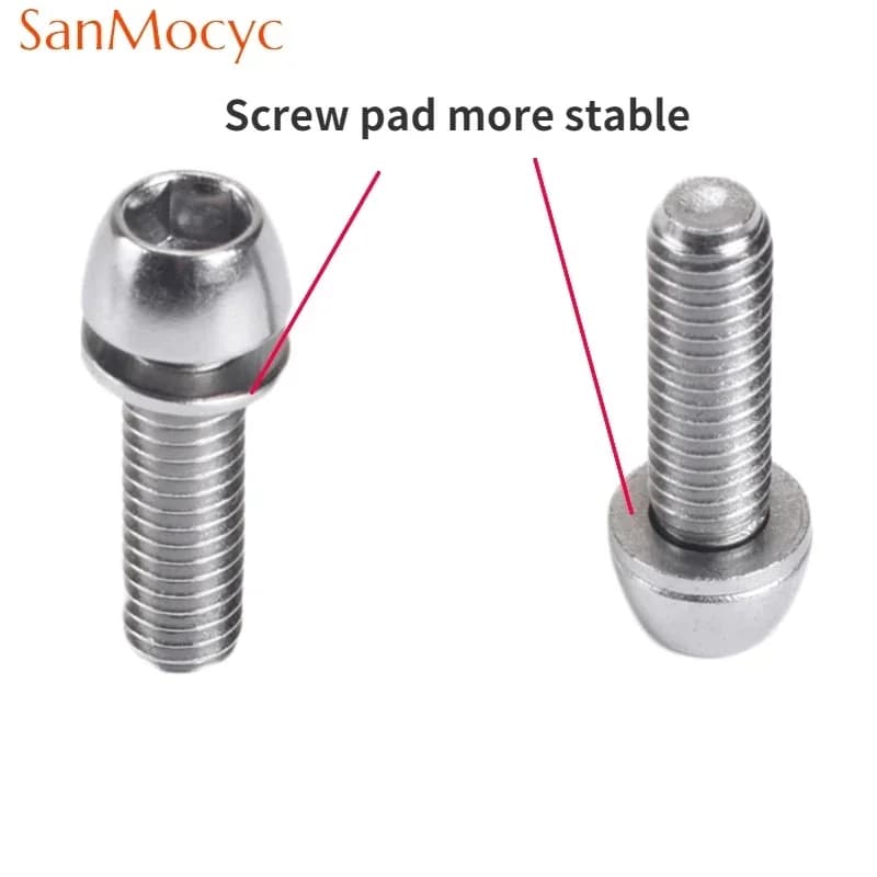 Bike Handlebar Stem Bolts | M5/M6 Hex Screws for MTB Enhancement | High-Performance Bicycle Accessories - Thumbnail 4