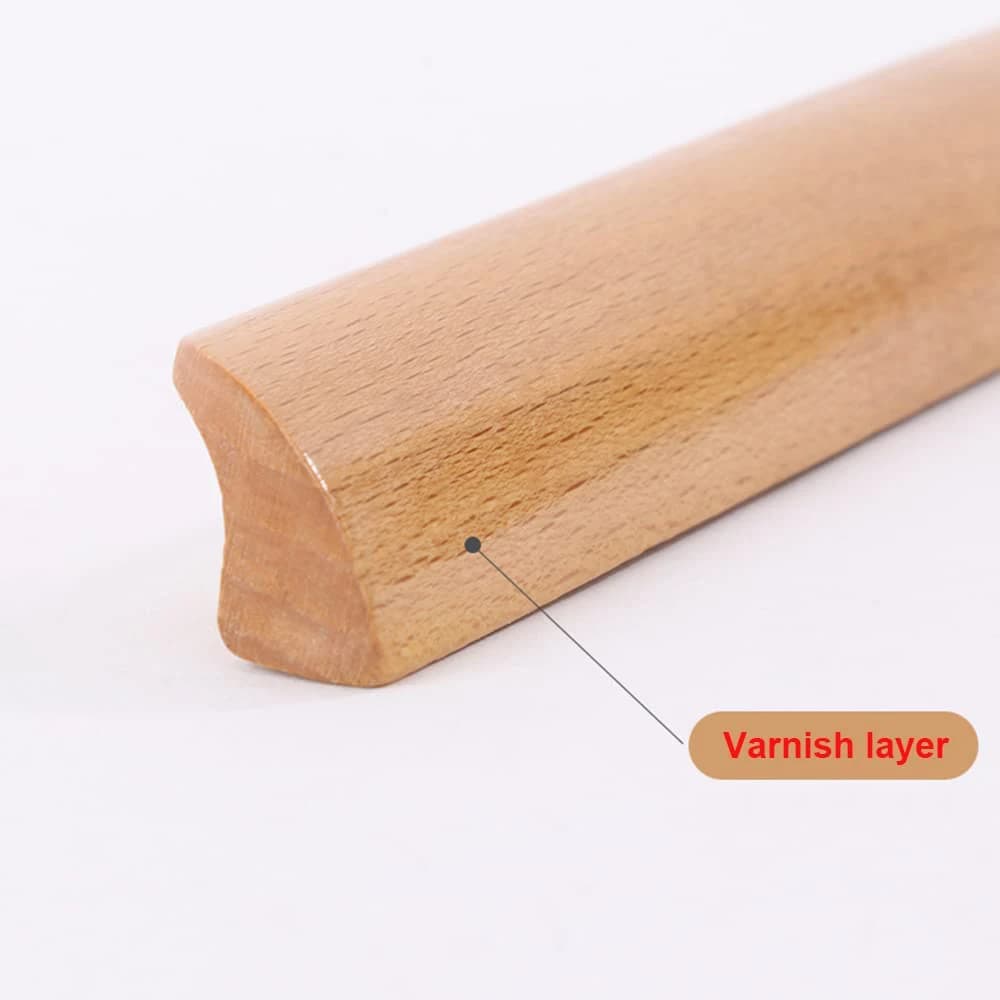 Wood Cabinet Handles | Eco-Friendly Drawer Pulls | Furniture Knob with Mounting Screws - Thumbnail 2