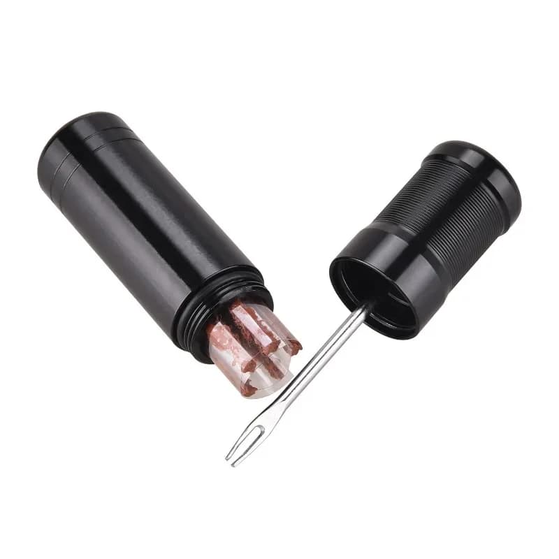 Motorcycle Tire Repair Kit | Portable Emergency Puncture Fix | Durable Rubber Strips & Tools