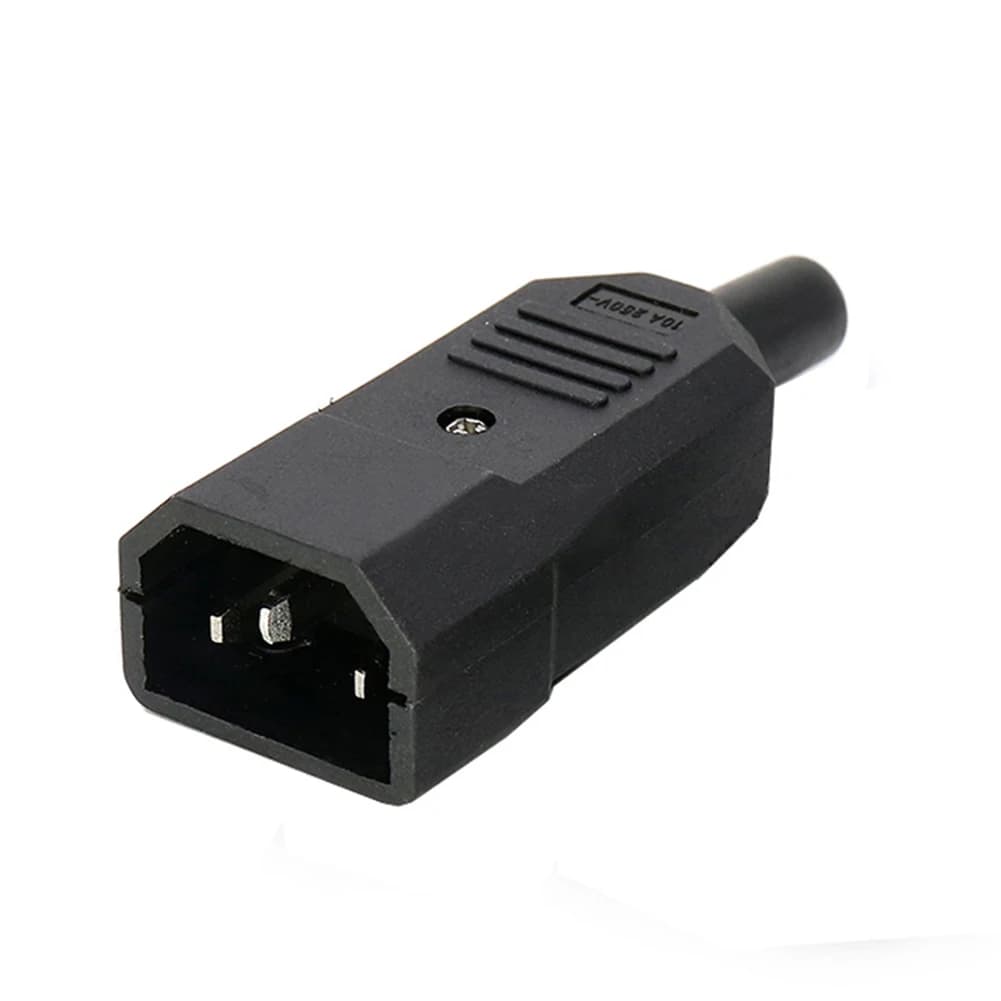 IEC320 C14 to C13 Power Connector | 250V 10A Rated | Screw Terminal for Printers & PDUs - Thumbnail 2