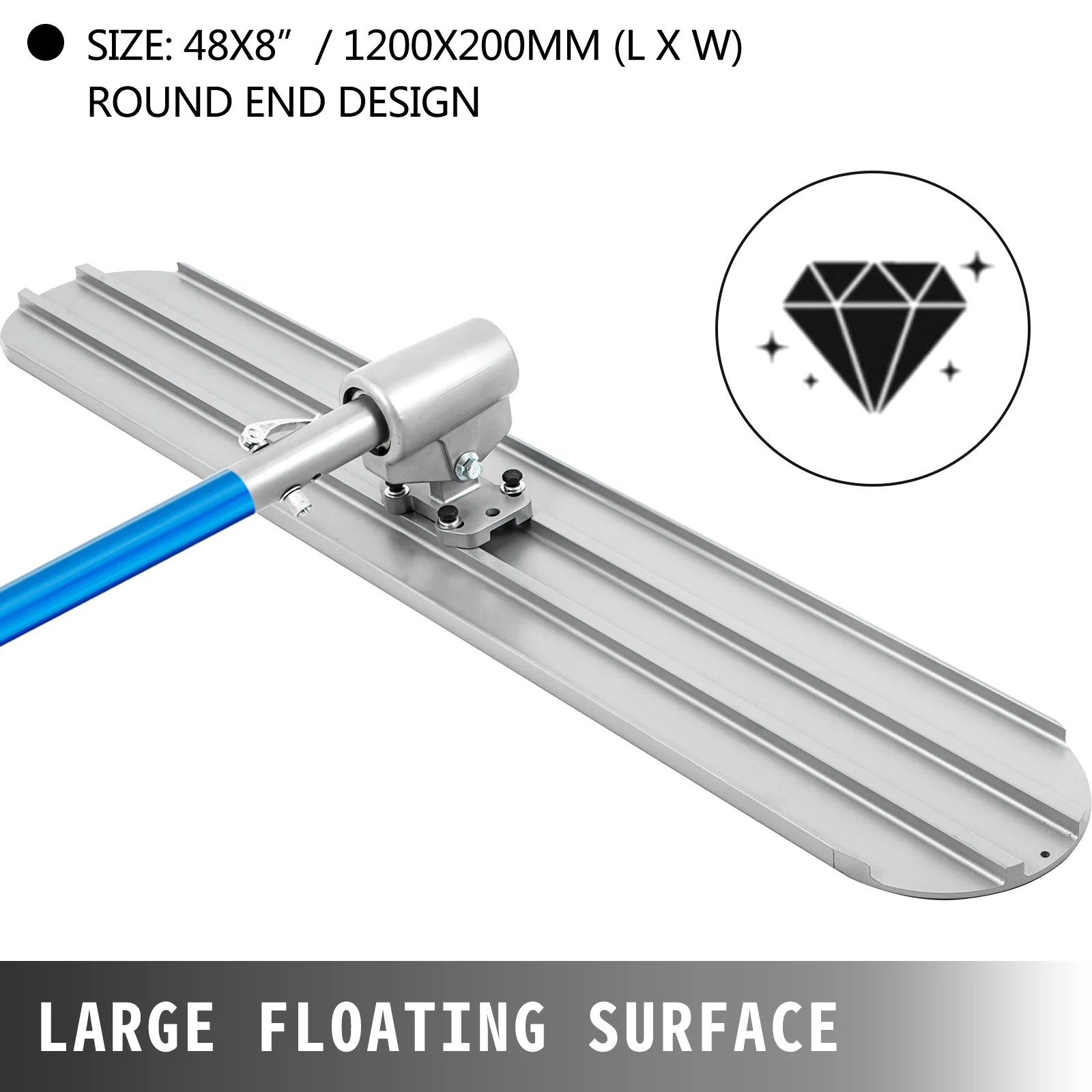 Concrete Finishing Bull Float | 1200x200mm & 1200x300mm Sizes | Heavy-Duty Cement Trowel - Thumbnail 4