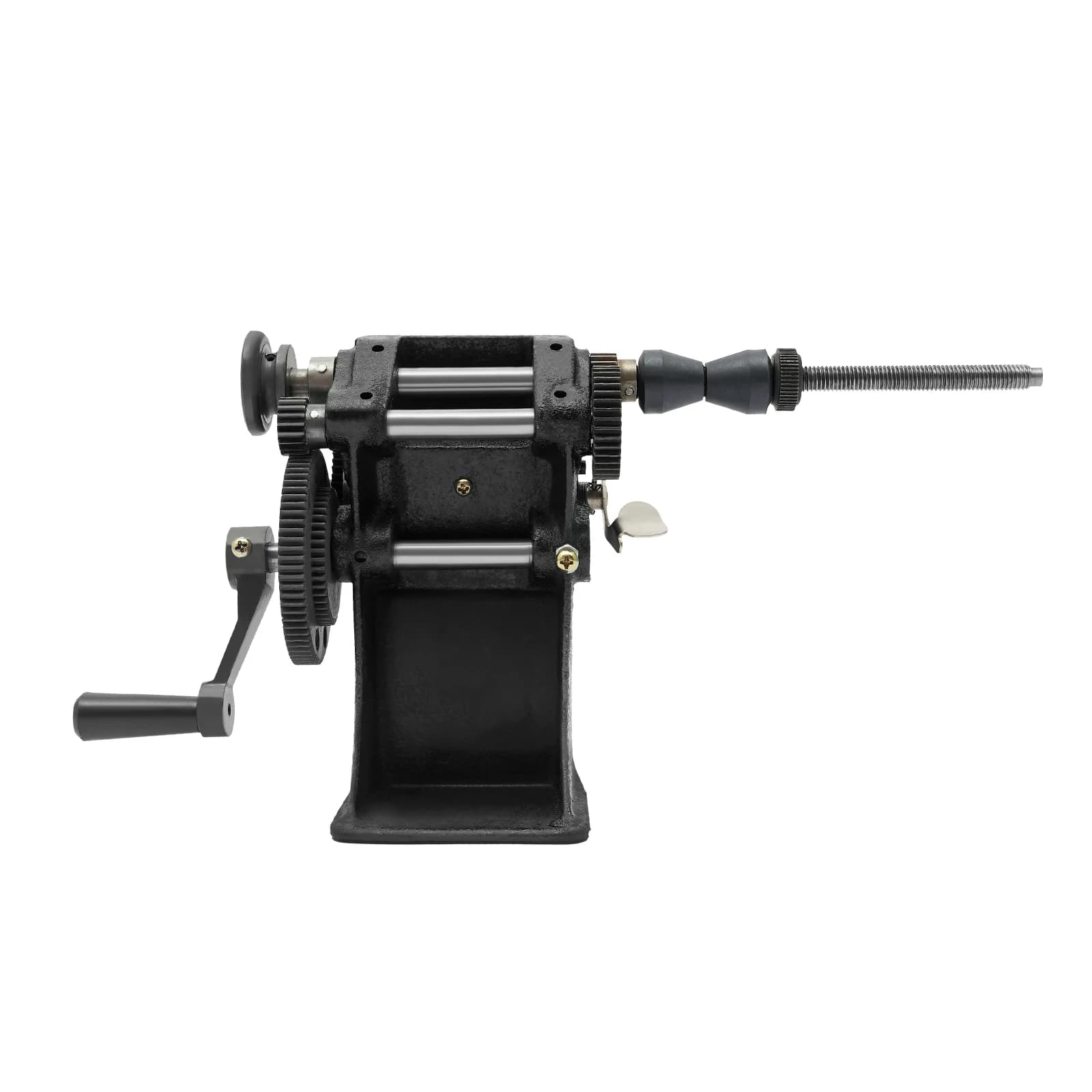 Manual coil winding machine with digital counter for motors, featuring a dual-function hand tool with a counting range of 0-99999.