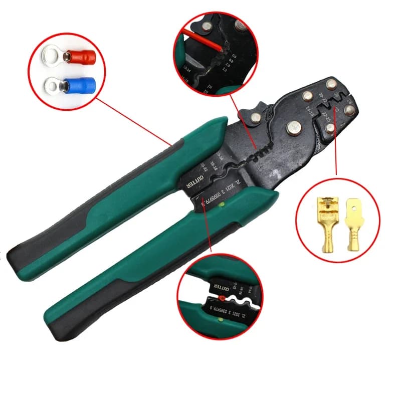 Wire Connector Set | U/O-Type Copper Terminals | 2.8mm, 4.8mm, 6.3mm Sizes - Thumbnail 6