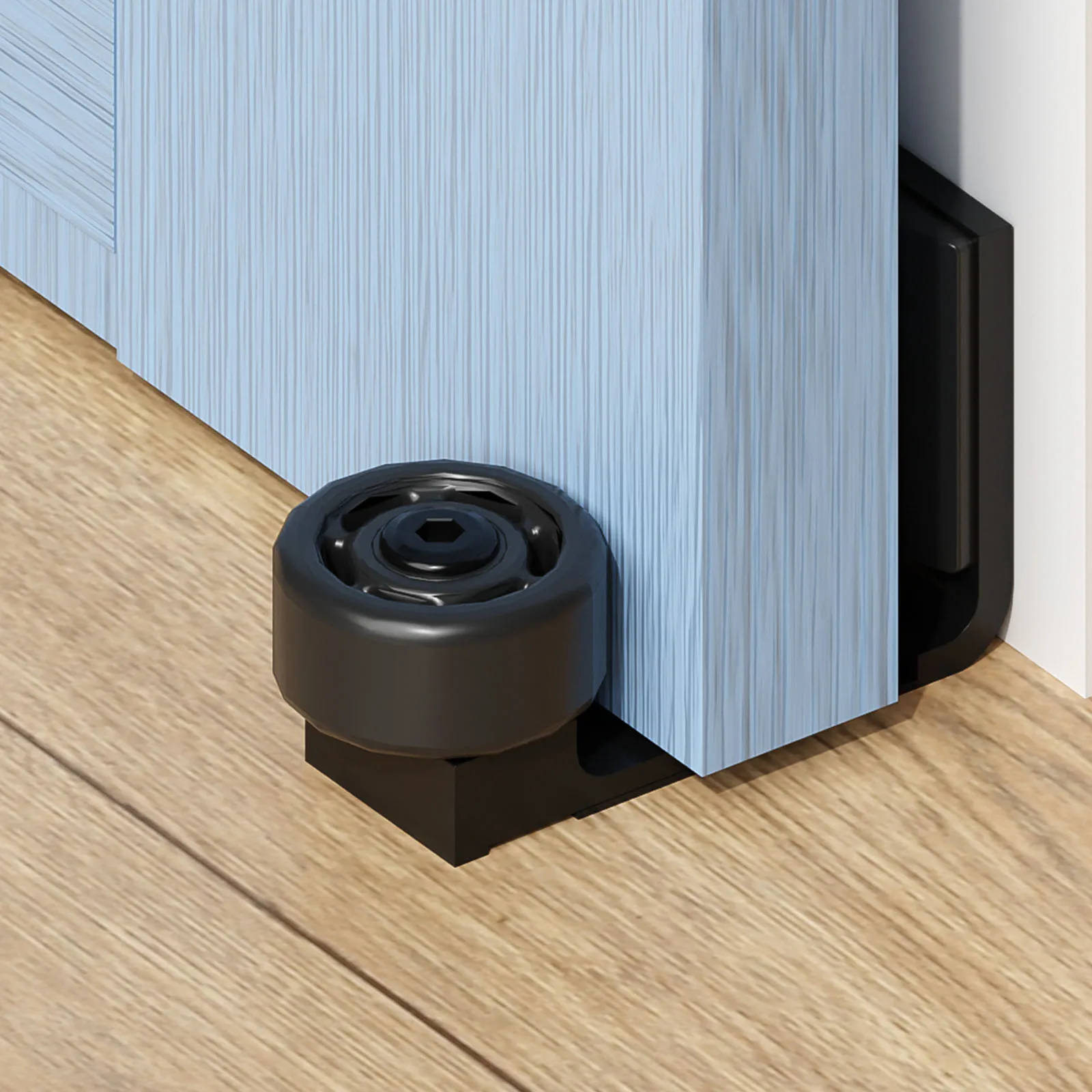 Sliding Door Floor Guide | Adjustable Barn Door Hardware | Wall-Mounted & Floor-Friendly - Thumbnail 3
