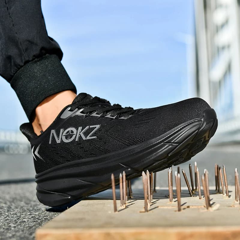 Anti-Impact Work Shoes | Steel Toe Cap & Breathable Design | Men's Construction Sneakers - Thumbnail 4