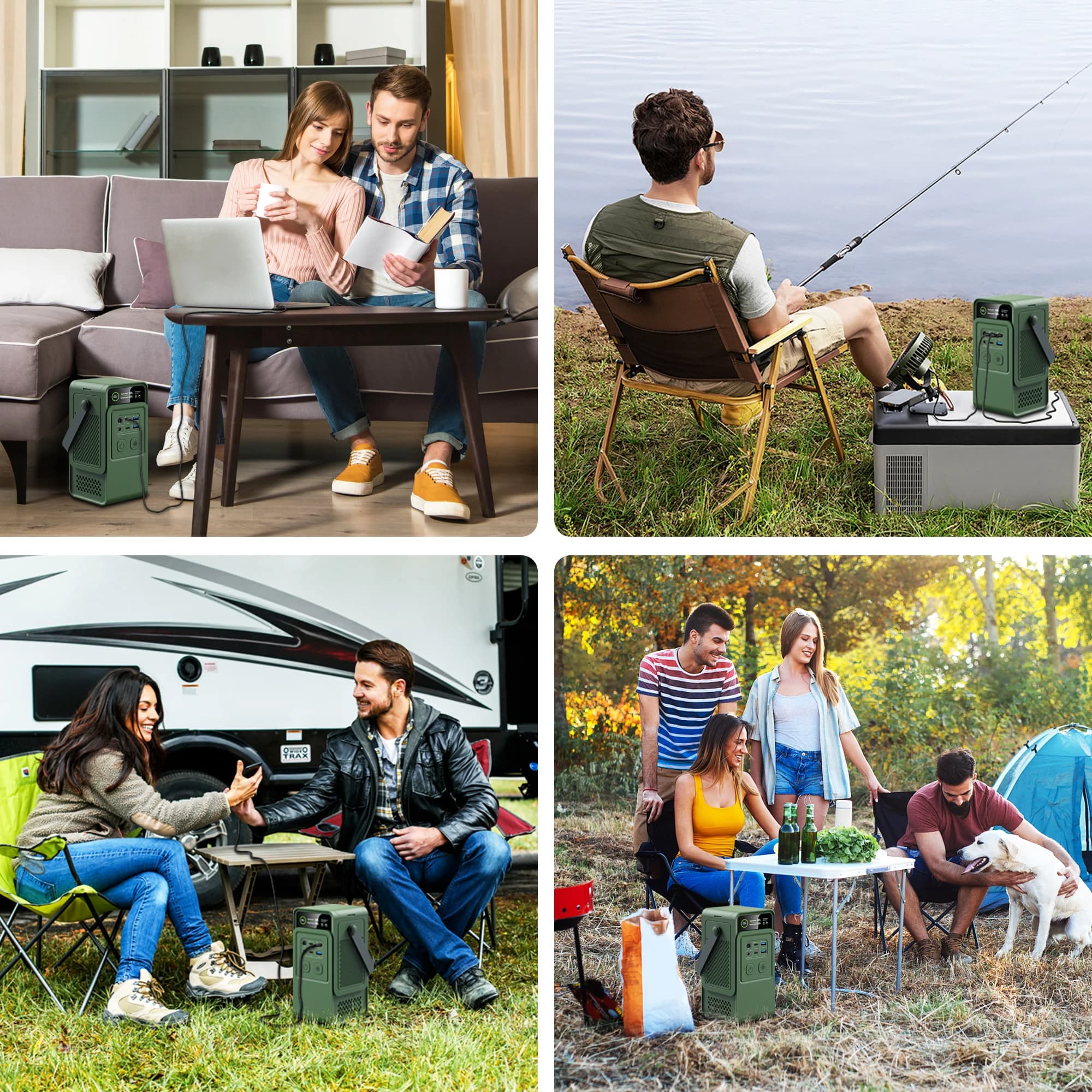 AP200L Portable Power Station | 192Wh LiFePO4 Battery | 200W Solar-Ready Generator for Camping & Backup Power - Thumbnail 2