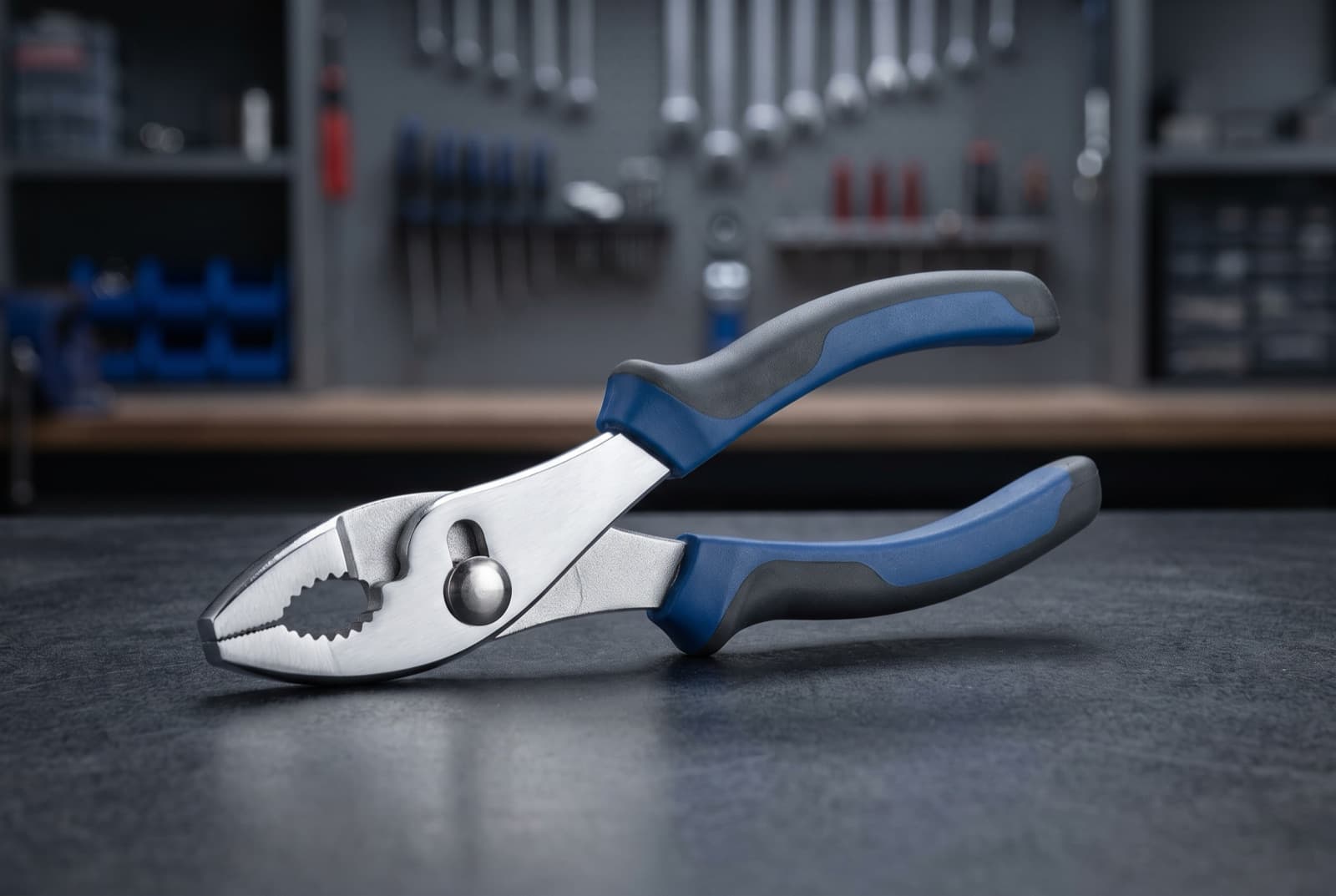Slip joint pliers with the two-position sliding pivot