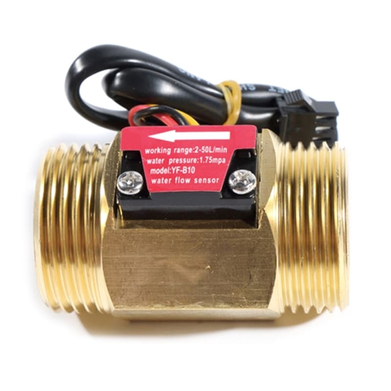 1 Inch industrial turbine flow sensor for precise water flow measurement.