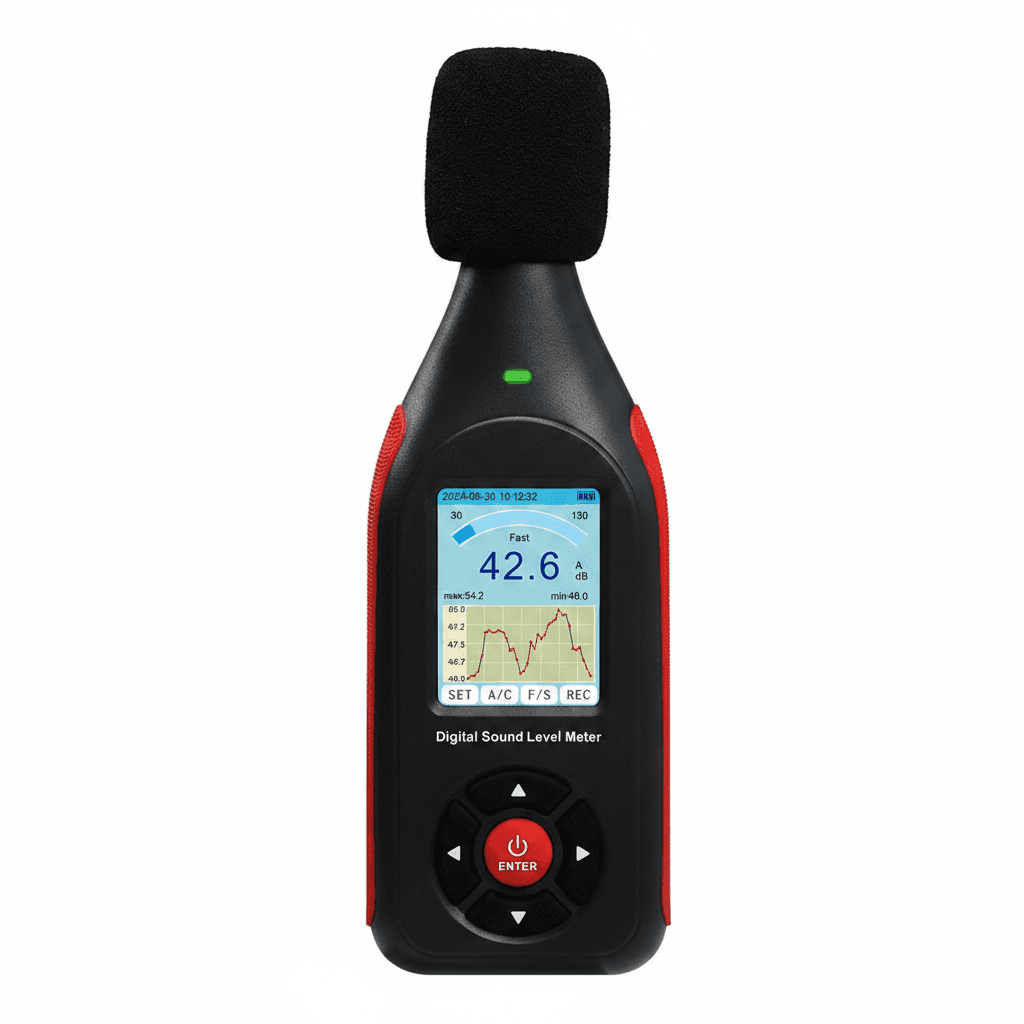 Sound level meter, a standalone device.
