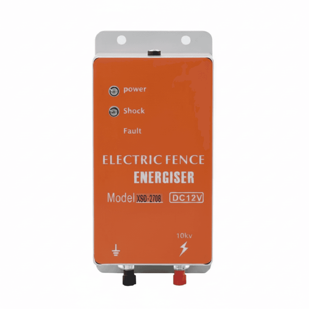 Fence Energiser, a compact device for powering electric fences.