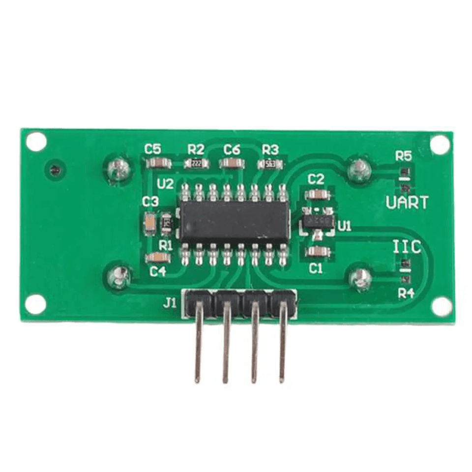 RCWL-1601 ultrasonic sensor module with I2C interface, 2-4.5M range, 3-5V, compatible with HC-SR04.