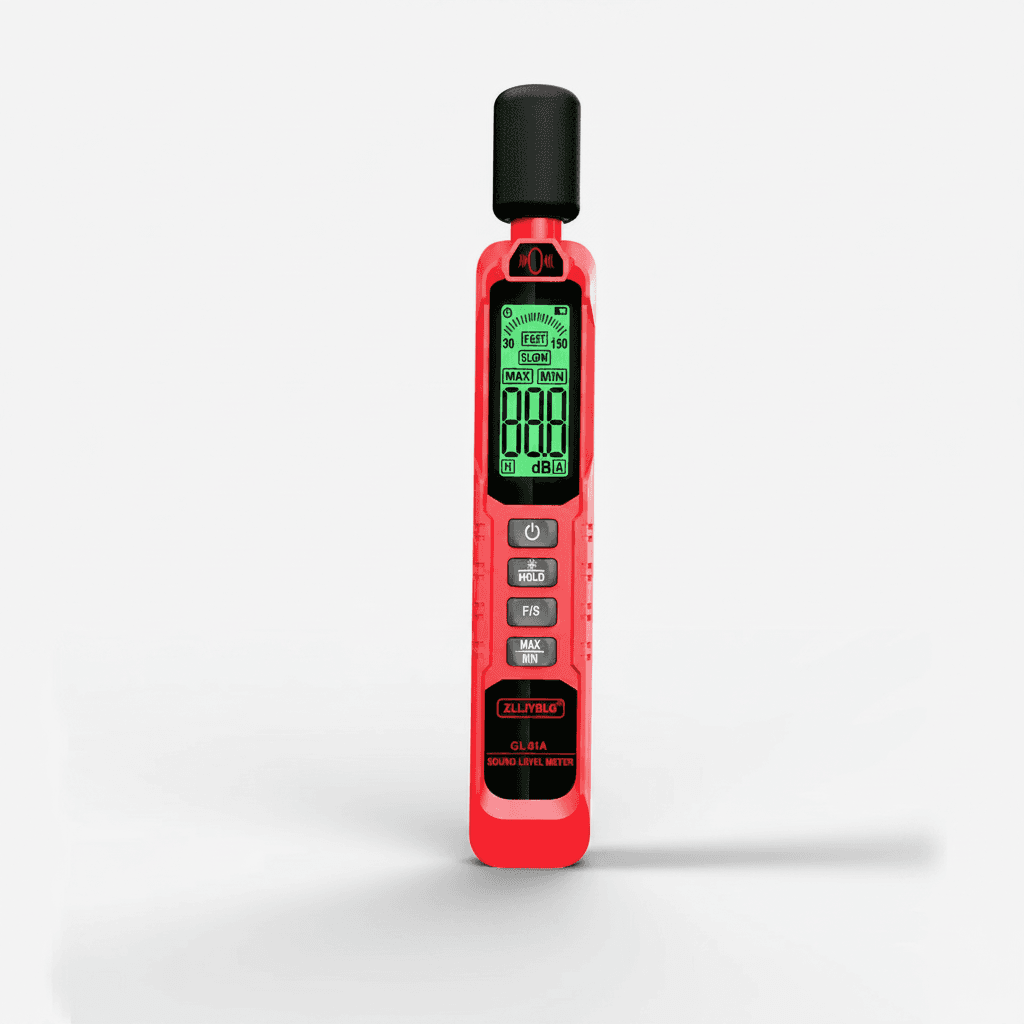 ZL81A Sound Level Meter, a handheld device with a display and microphone.