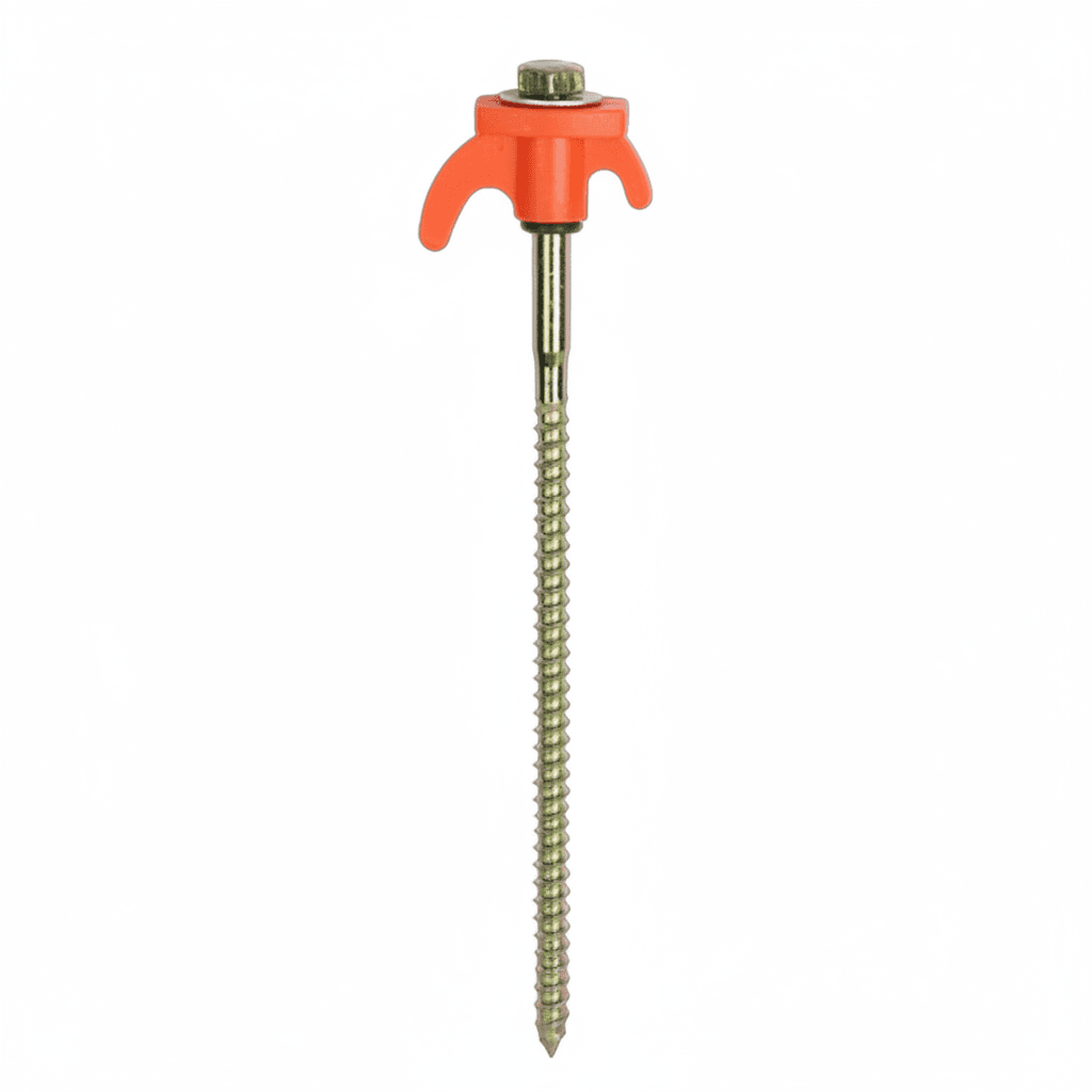 Ground Screw for Decking | 205mm Tent Pegs | Heavy Duty Anchor