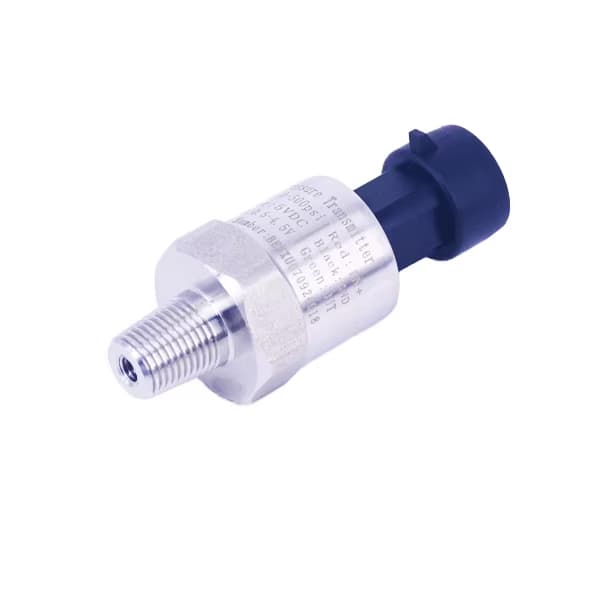 Robust ceramic pressure transducer with 0.3m cable, 12VDC, 1-5V output, NPT1/8 for various media.