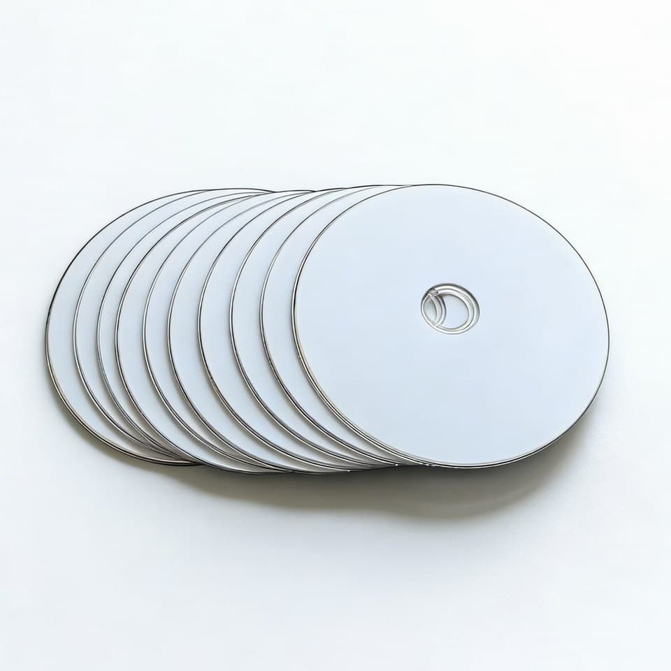 Pack of 10 printable 25GB BD-R Blu-ray discs with 12x speed, perfect as blank Blu-ray disc media.