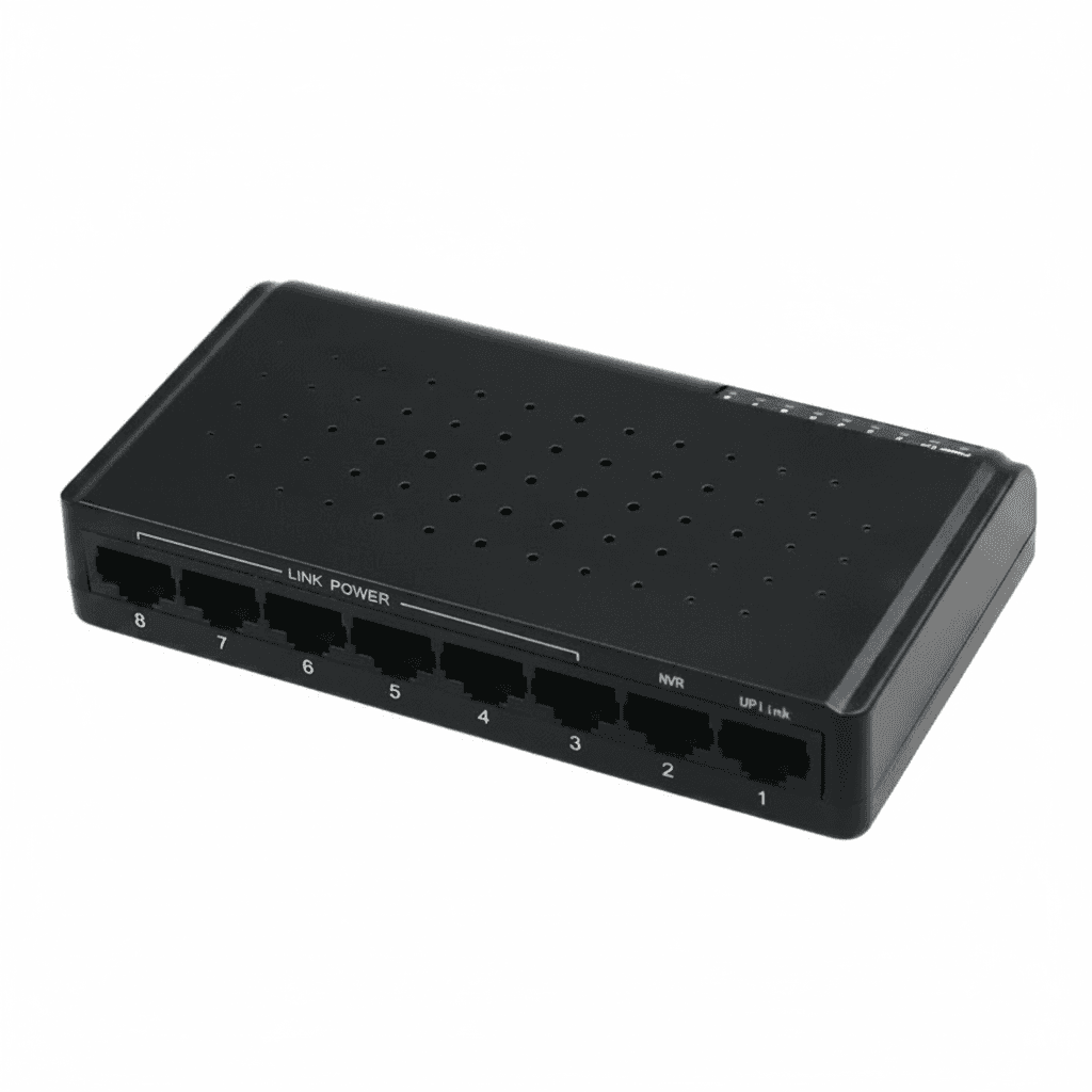 8-Port PoE Network Switch | 100Mbps Power Over Ethernet | For IP Cameras & VoIP