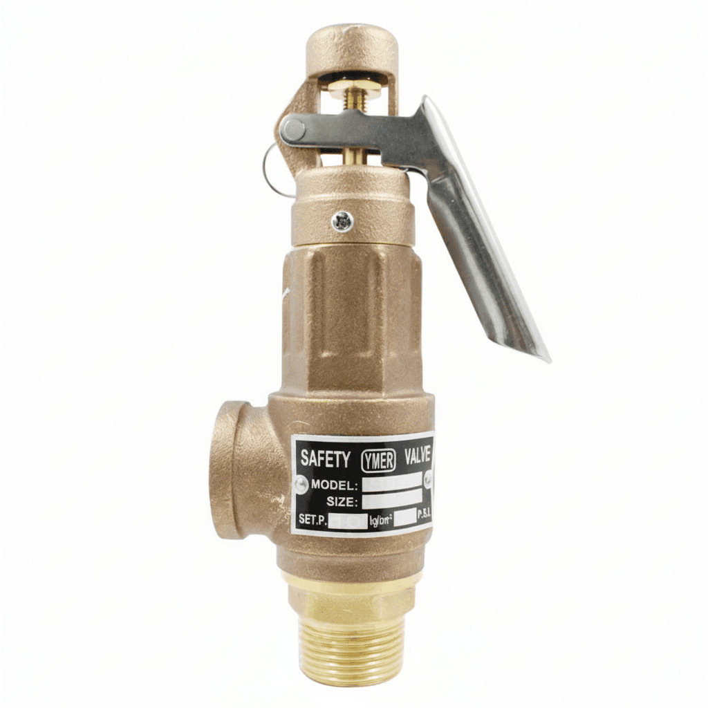 Brass Safety Valve DN15 DN20 | Adjustable Pressure Relief | Steam Boiler Lockshield Valve Key