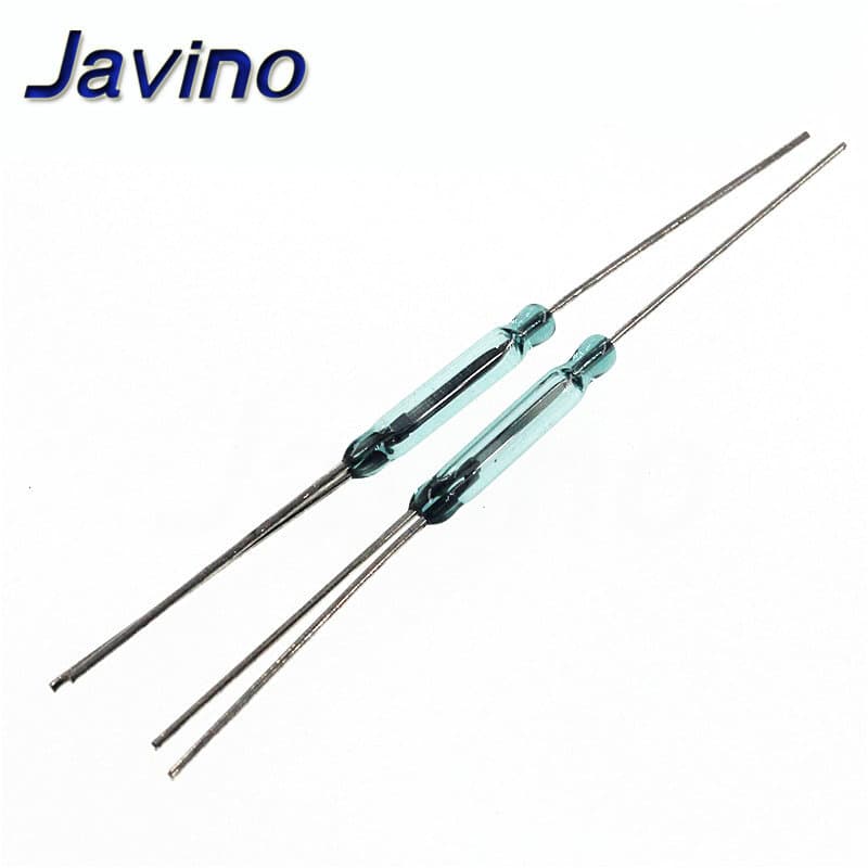 A 5-pack of 3-pin magnetic reed switch sensors, 2.5x14mm, with NO/NC conversion.