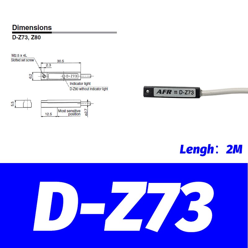 Cylinder Reed Switch | Magnetic Position Sensor | D-A93 & D-M9B