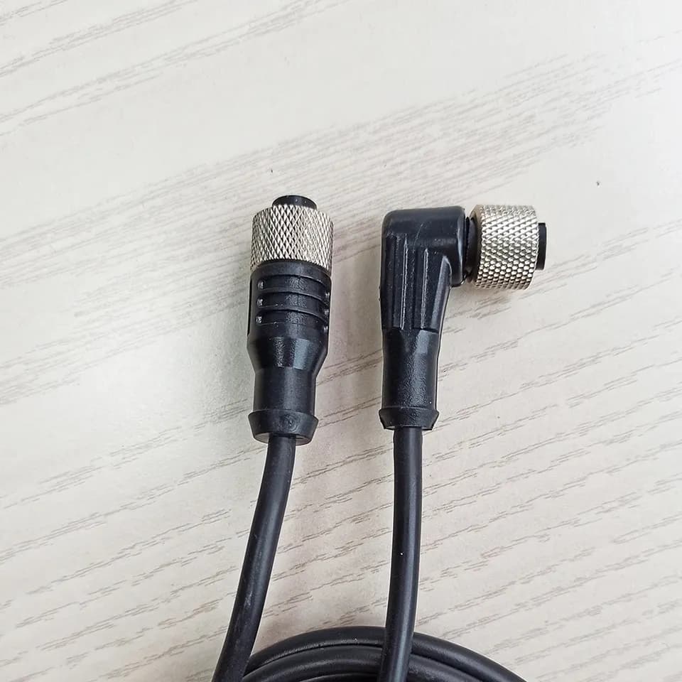 The Air Plug Proximity Sensor LJ12 offers 2mm and 4mm detection, available in DC NPN PNP NO NC NO+NC inductive proximity switch configurations with a 2M aviation plug cable.