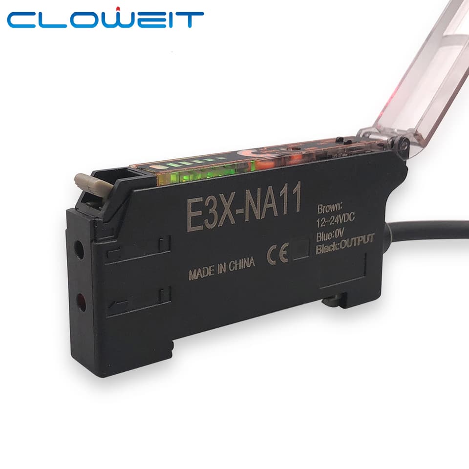Optic Sensor Amplifier | DIN Rail Mount | For M3 & M4 Fibers - Image 1