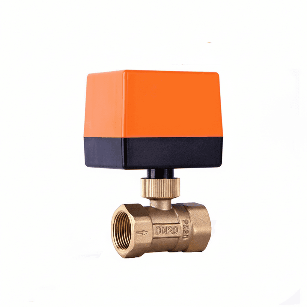 Motorised Brass Flush Valve.
