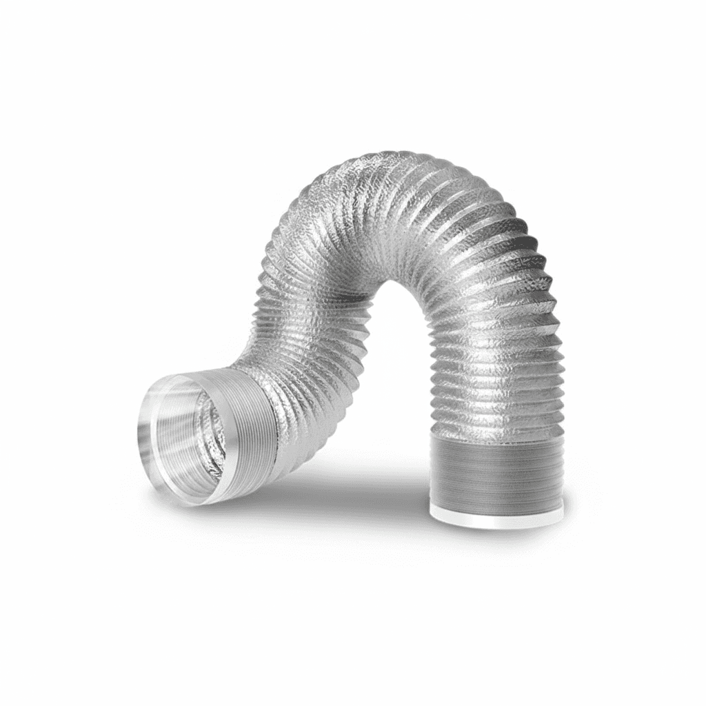Aluminium Flexible Soffit Vent Hose, coiled and ready for installation.