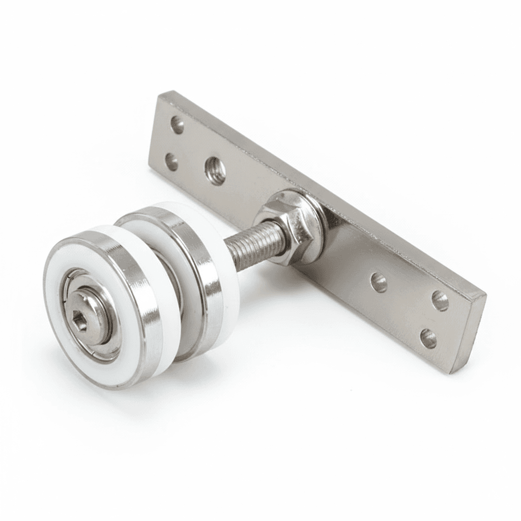 Hanging Garment Rail Pulley, a single unit.