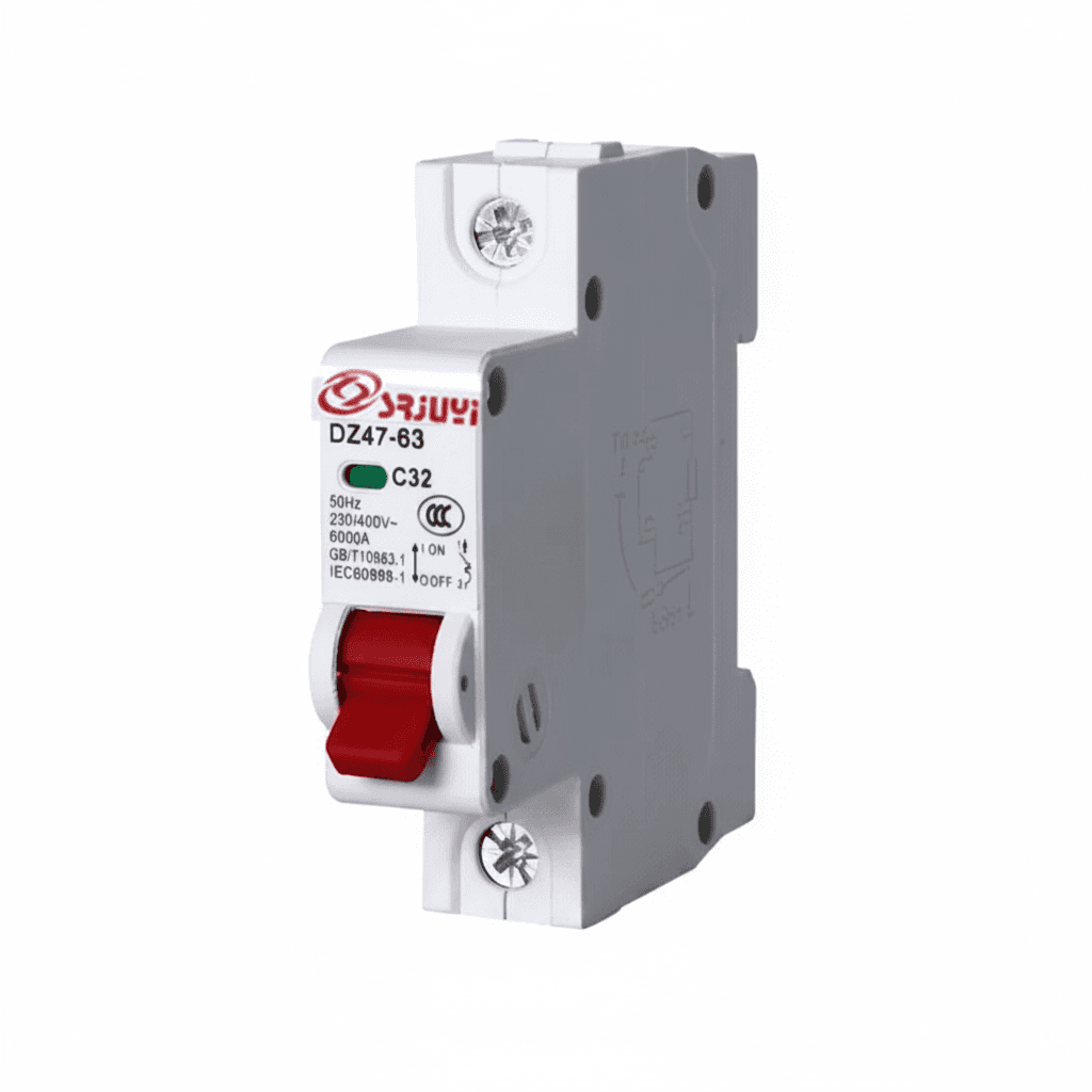 C Type Miniature Circuit Breaker | 400V 6A-63A | 35mm DIN Rail Mount