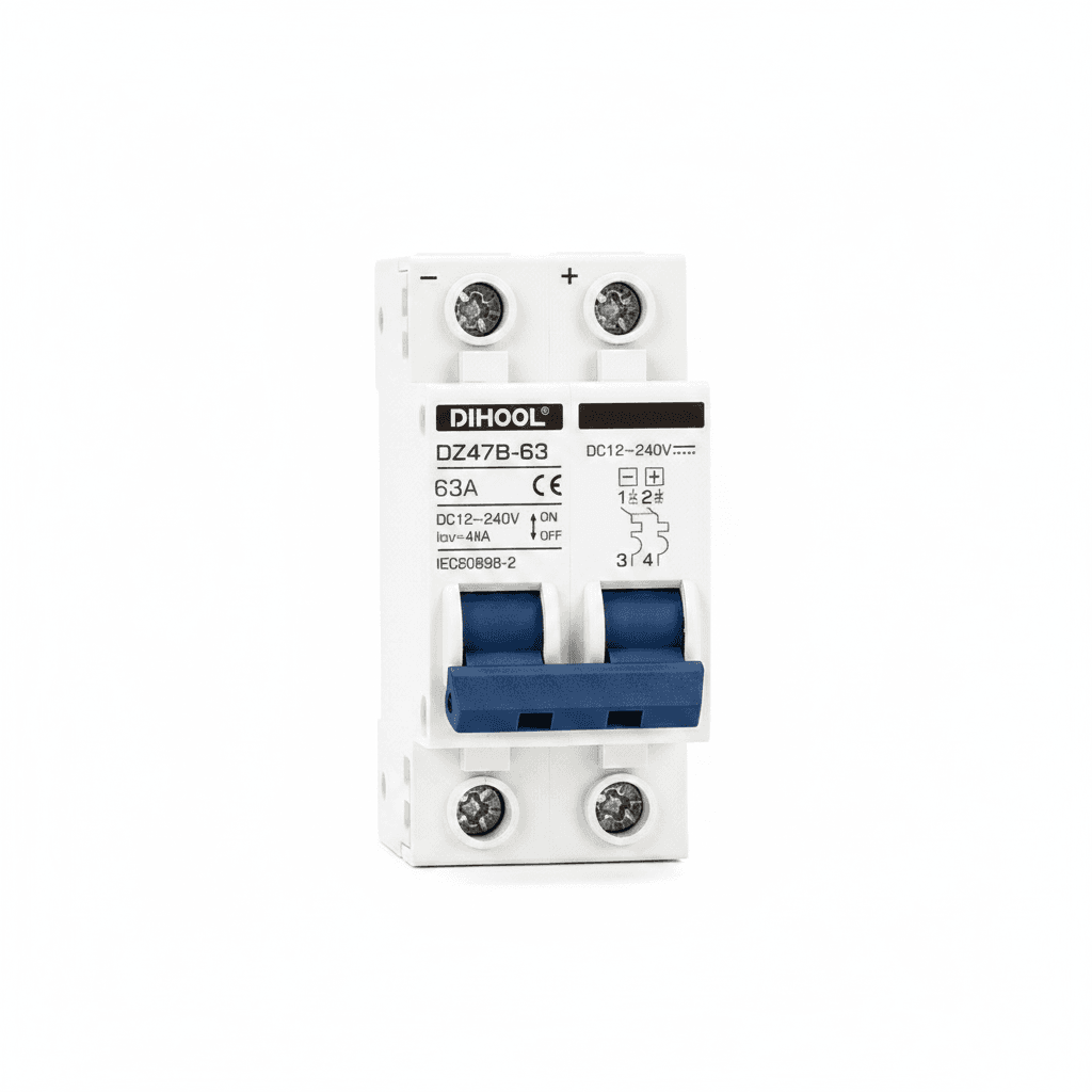 DIHOOL Miniature Circuit Breaker | 24-96V DC Overload Protection | 6A-100A Range