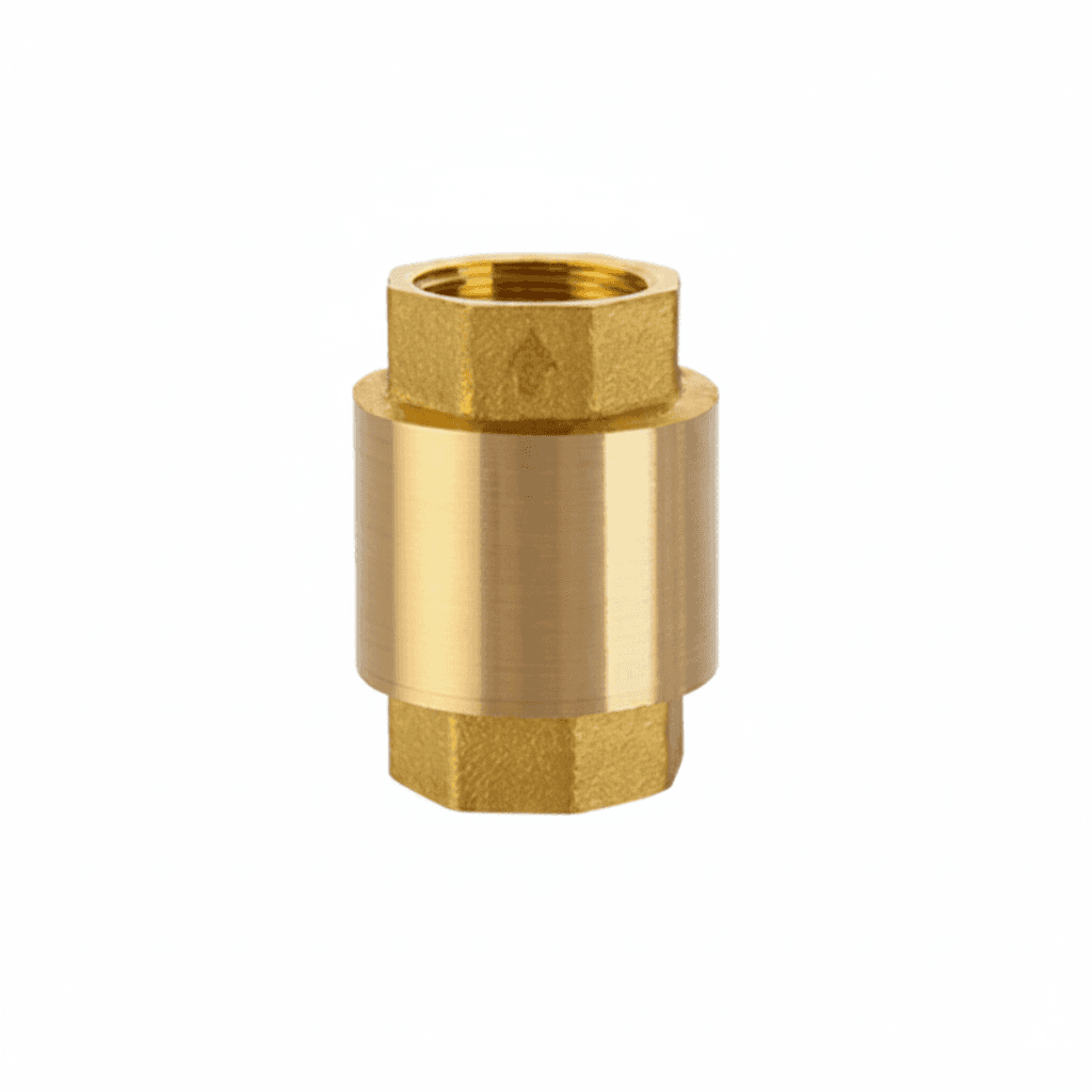 Brass Double Check Valve, a single unit.