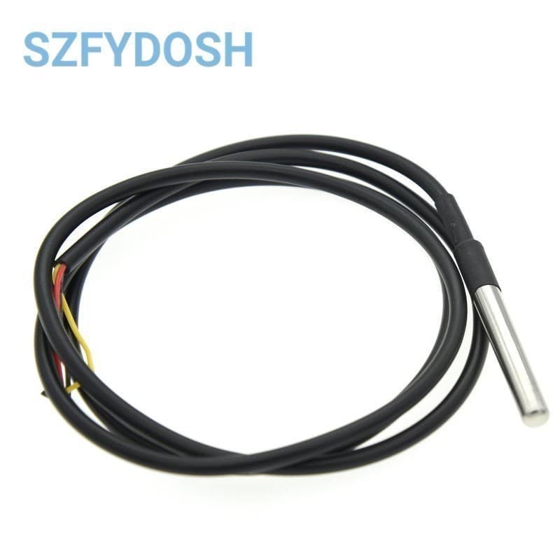 Temperature Sensor Probe | DS18B20 Stainless Steel | 1M-5M Cable