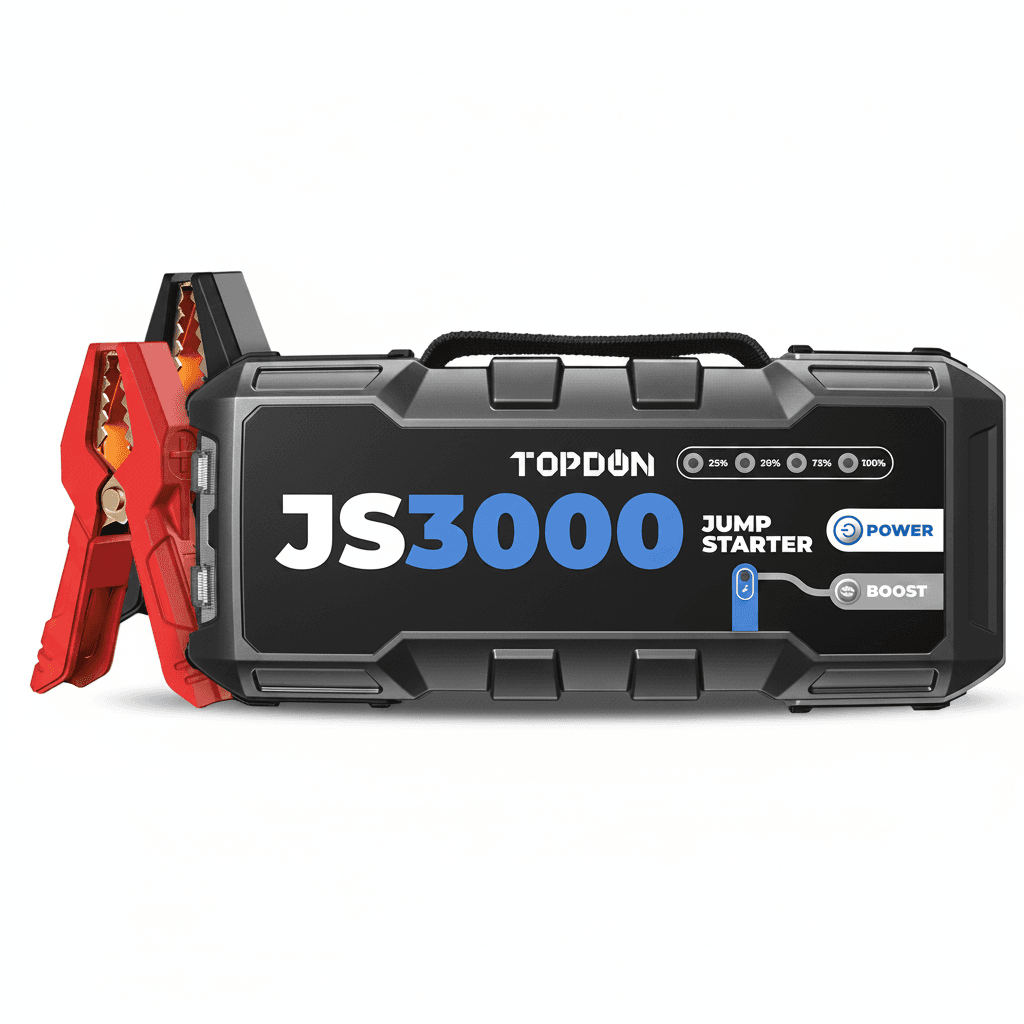 Premium Portable Power Bank, a compact jump starter device.