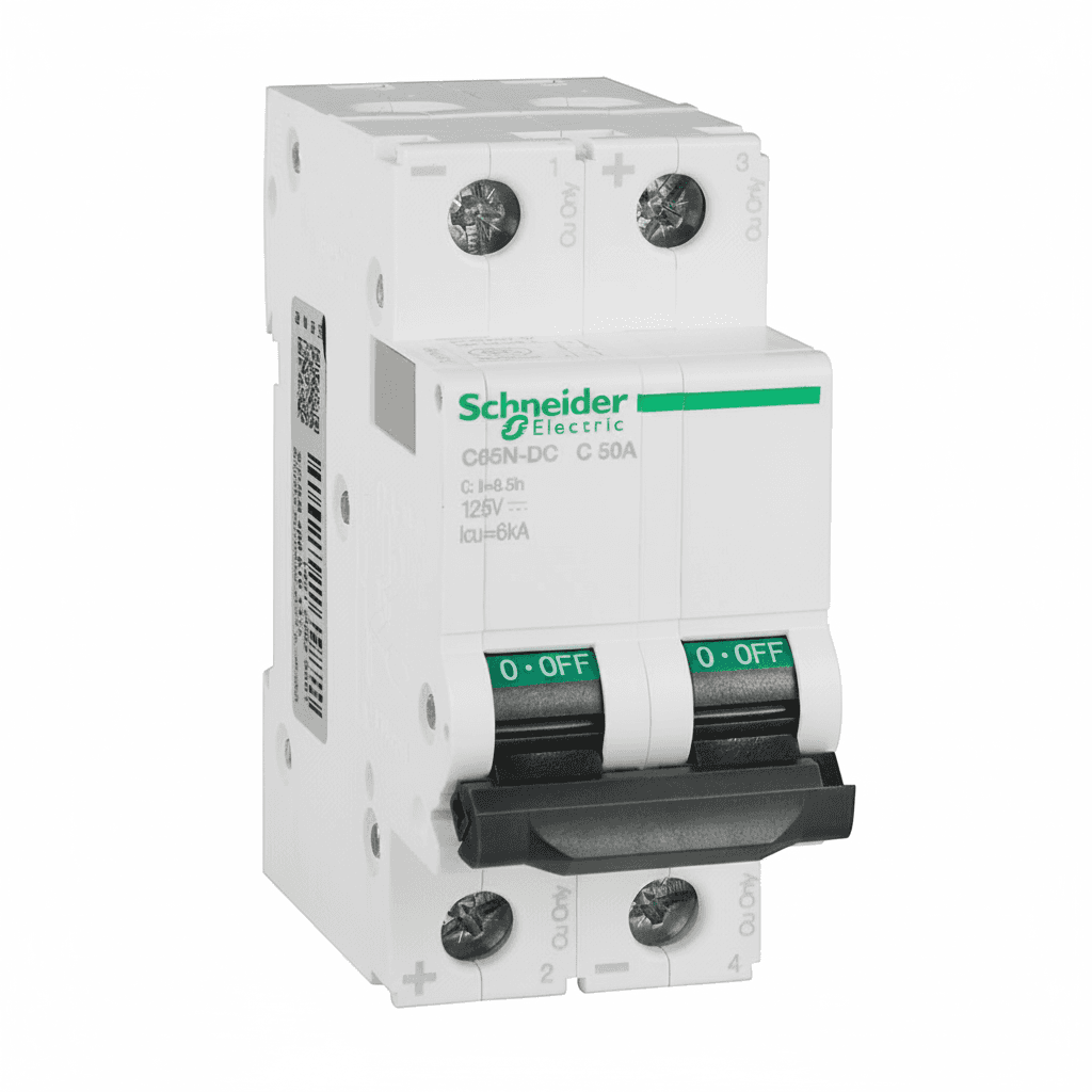 Schneider C65N-DC Miniature Circuit Breaker.