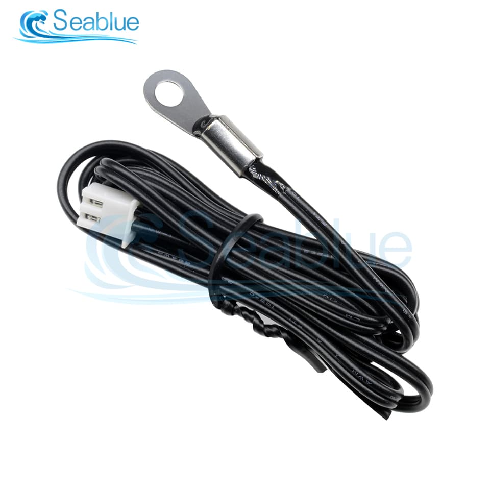 Ten NTC temperature sensor thermistors, 10K 3950 1%, with 1M cables and mounting holes for W1209/W1401.