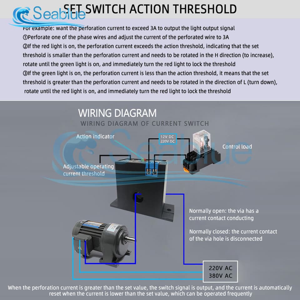 M3050-M3086 current sensor module for detection and alarm, transformer control, and current sensing.