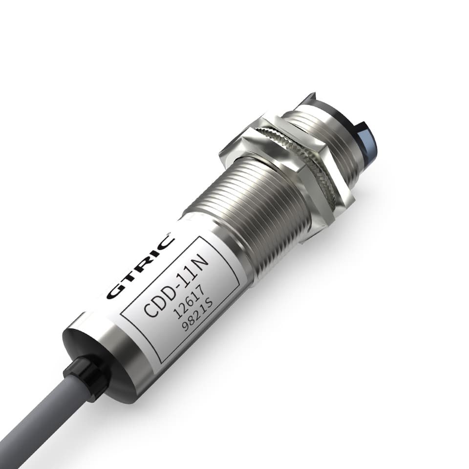 GTRIC CDD-11N infrared photoelectric sensor, diffuse reflection type, NPN/PNP output, 10-30VDC, compact design.